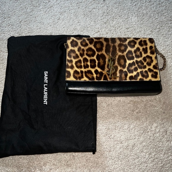 SAINT LAURENT LEOPARD PRINT BAG. - Picture 1 of 5